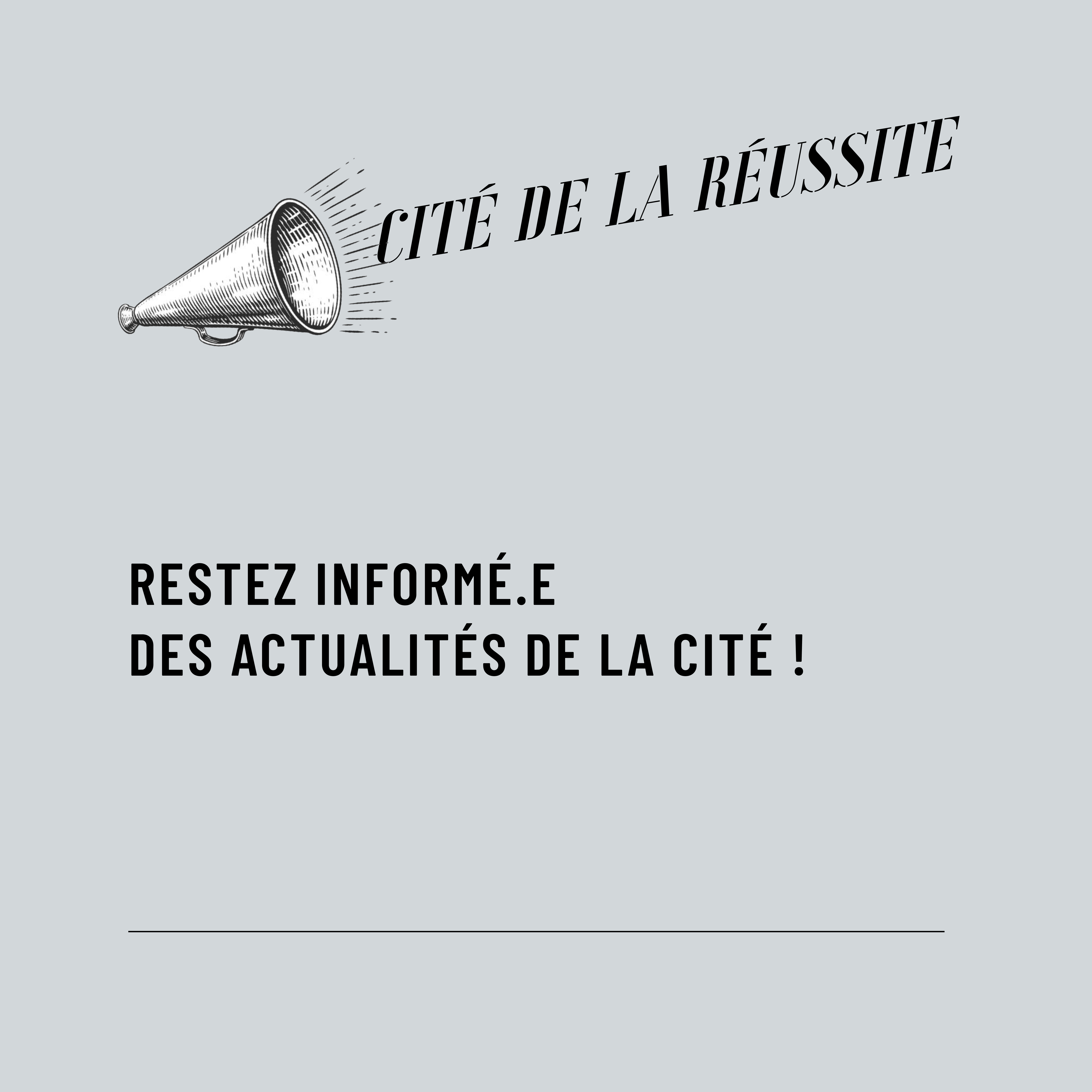 RESTEZ INFORME DES ACTUALITES DE LA CITE