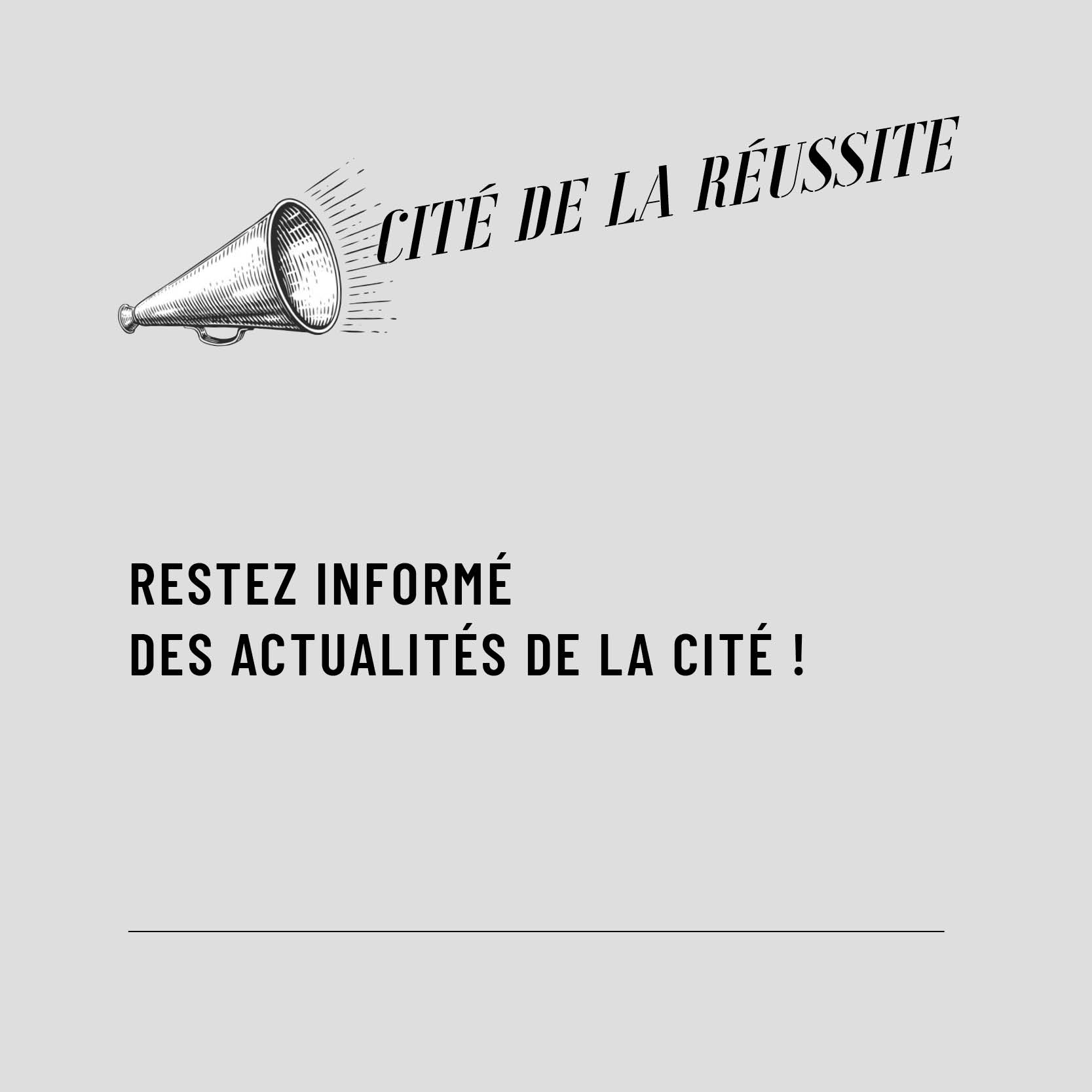 RESTEZ INFORME DES ACTUALITES DE LA CITE